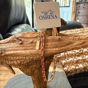 OSHENA Pink and Gold Bracelet